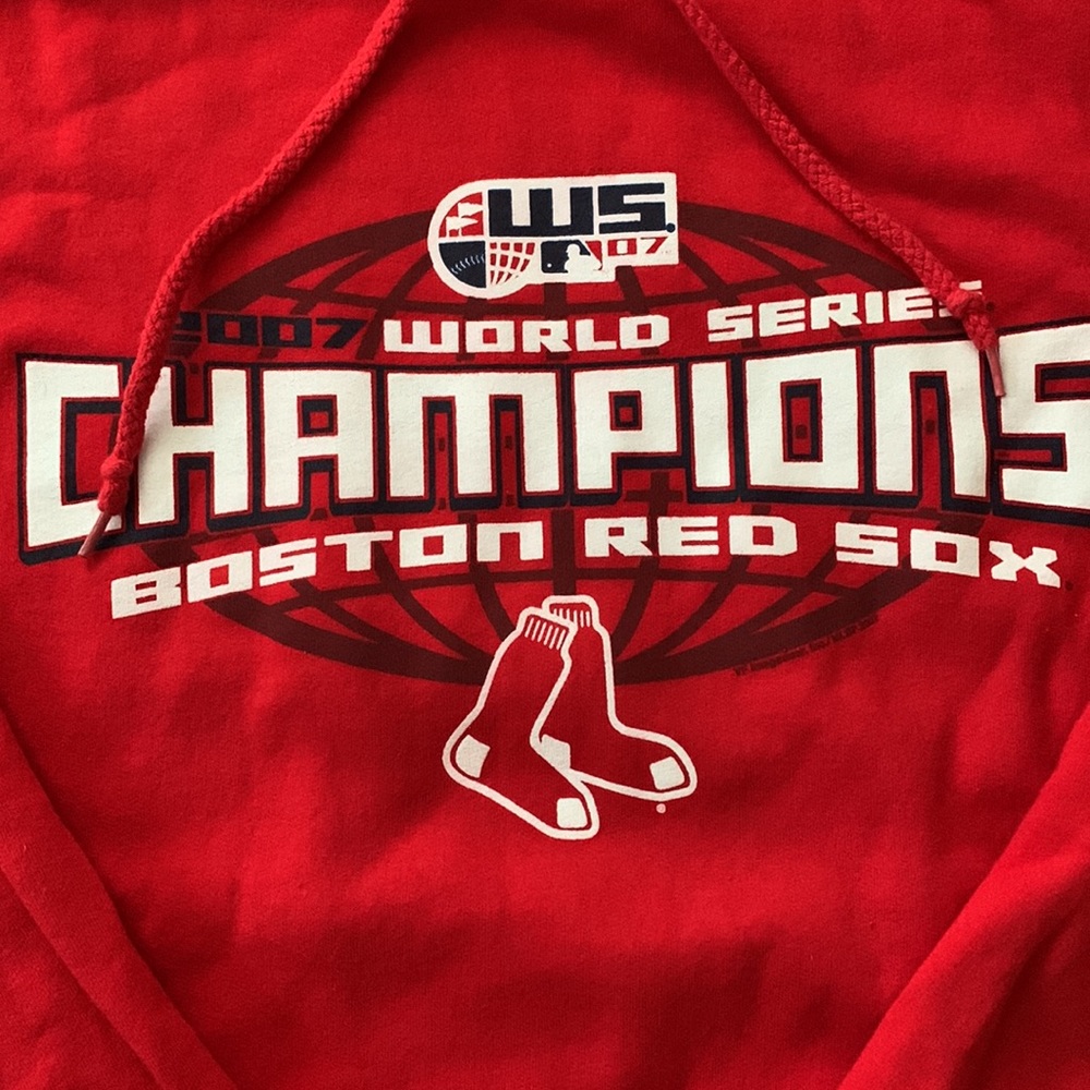 ⚾️Boston Red Sox 2007 Championship hooded sweatshirt. Size L. NWOT - Picture 2 of 6